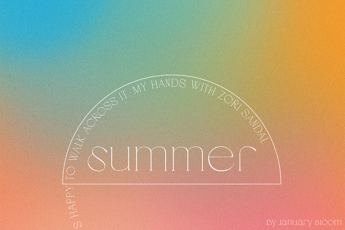 Retro Grainy & Soft Gradient, a Texture Graphic by January Bloom (Photo 6 of 12)