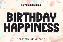 Birthday Happiness | Script Font