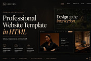 Professional HTML Website Template, a HTML Template by Creative House (Thumbnail 1 of 12)