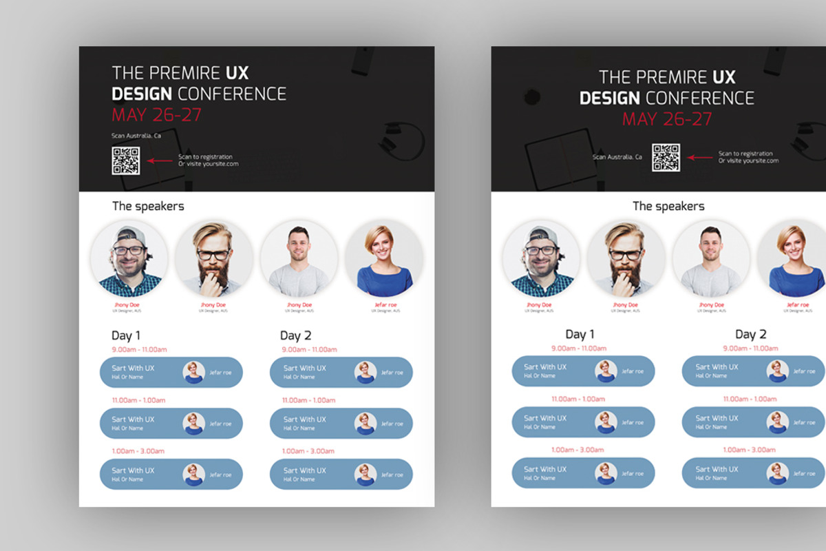Event/Conference Flyer Template, a Flyer Template by Design_Space (Photo 2 of 2)