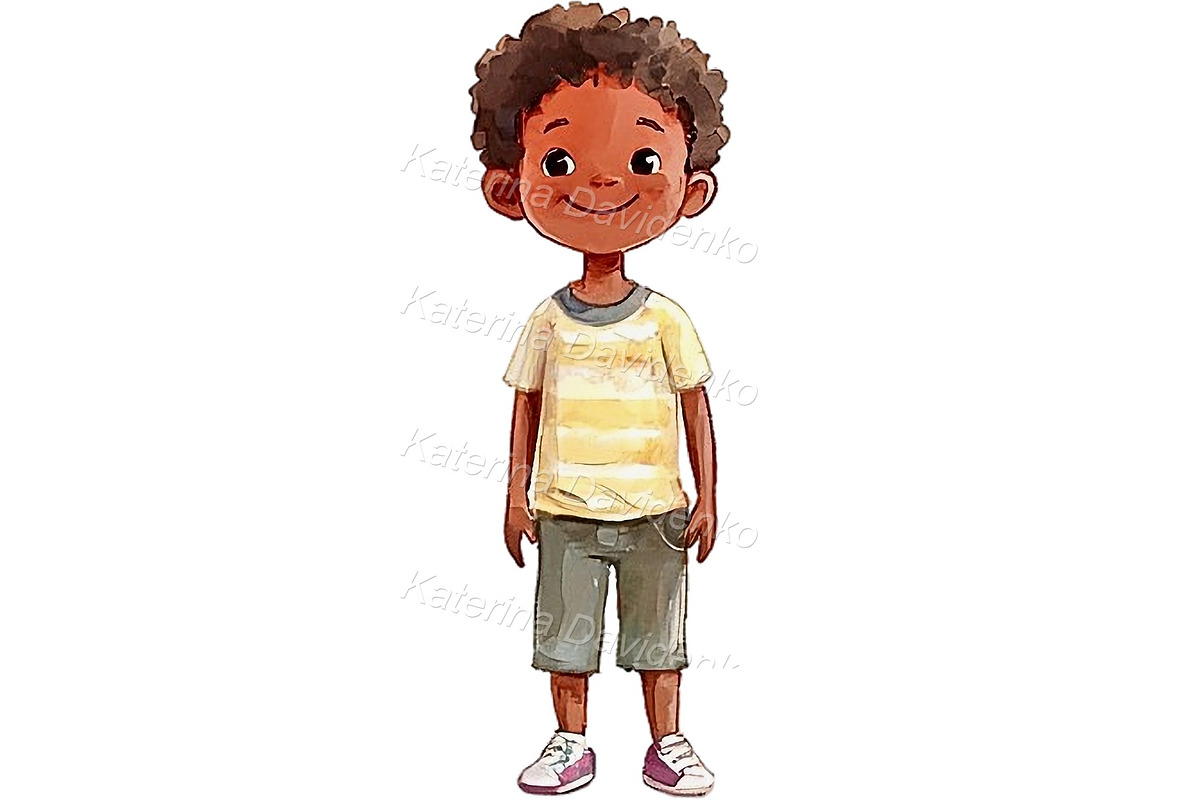 Happy cartoon little kids PNG, a Person Illustration by Bubert Art (Photo 6 of 6)