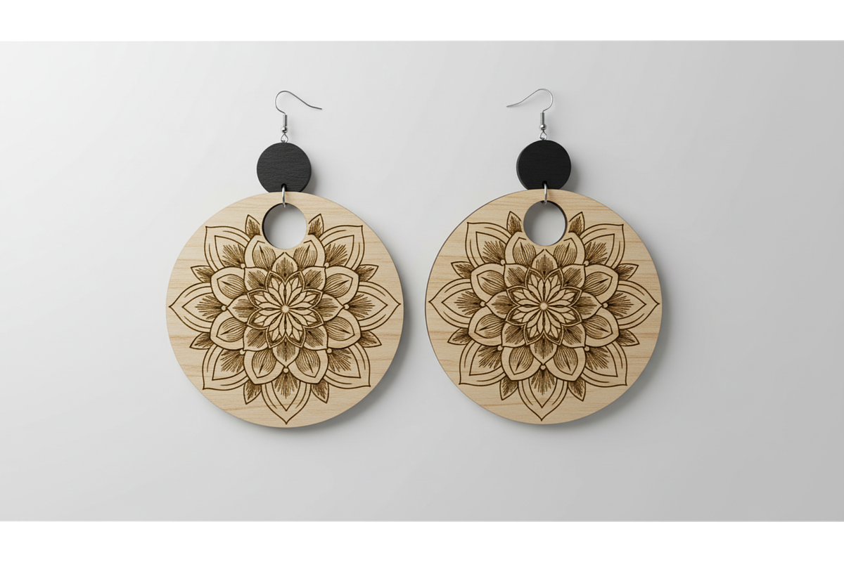 Bloom Laser Earring Bundle, a Graphic by musafir_fashion (Photo 9 of 11)