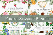 Watercolor Floral All Seasons Bundle, a Seasonal Illustration by Ksenia Shmakova (Thumbnail 1 of 39)