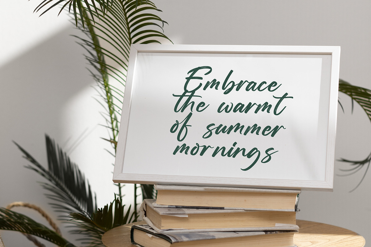 Straight Pathart Modern Brush Font, a Script Font by stylishtype.co (Photo 11 of 20)