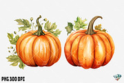 Halloween Pumpkin Watercolor, an Illustration by Gemstone (Thumbnail 7 of 12)