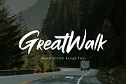 Greatwalk - Hand Sketch Rough Font, a Handwritten Font by fuzztype (Thumbnail 1 of 10)