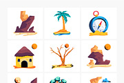 Flat Desert Icons, a Duotone Icon by Prosymbols (Thumbnail 9 of 17)