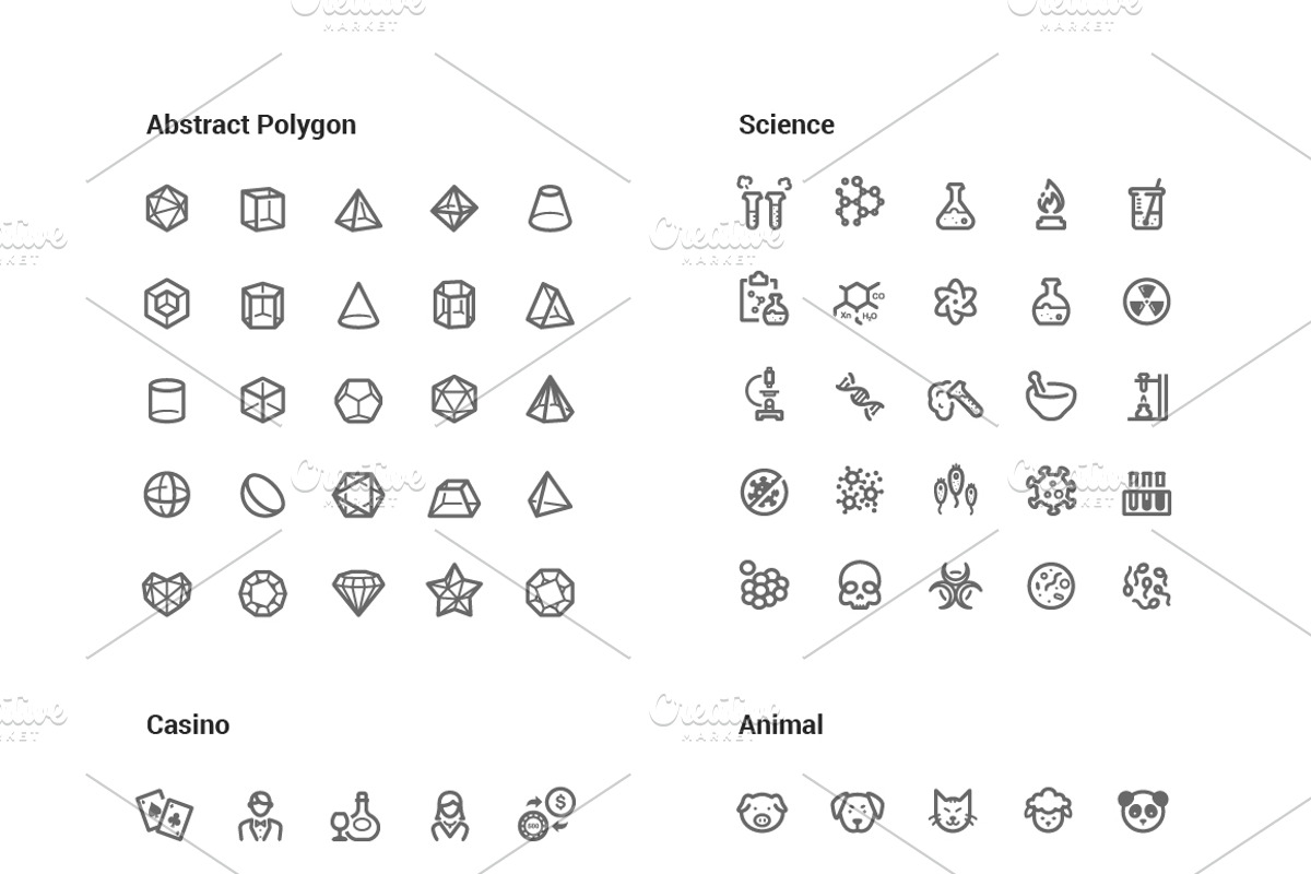 1500 Line Icons Pack, an Outline Icon by WORAKAMON Design Studio (Photo 15 of 18)