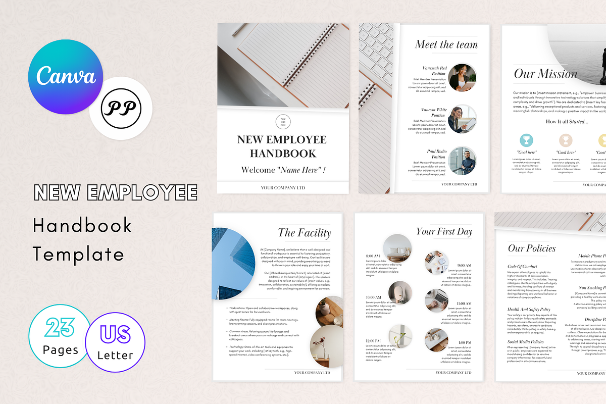 Small Business Employee Handbook, a Branding & Logo Template by PittaFinePrint (Photo 1 of 7)