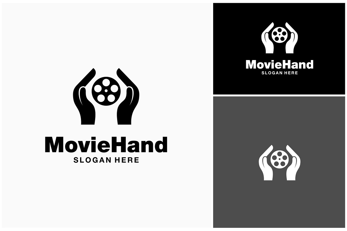 Hand Movie Film Cinema Logo, a Branding & Logo Template by ika trisiana