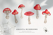 Halloween watercolor collection, a Decorative Illustration by CrystalinaShop (Thumbnail 5 of 16)