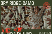 Dry Ridge Camo Seamless Pattern, a Texture Graphic by darkmatter_graphicworks (Thumbnail 1 of 3)