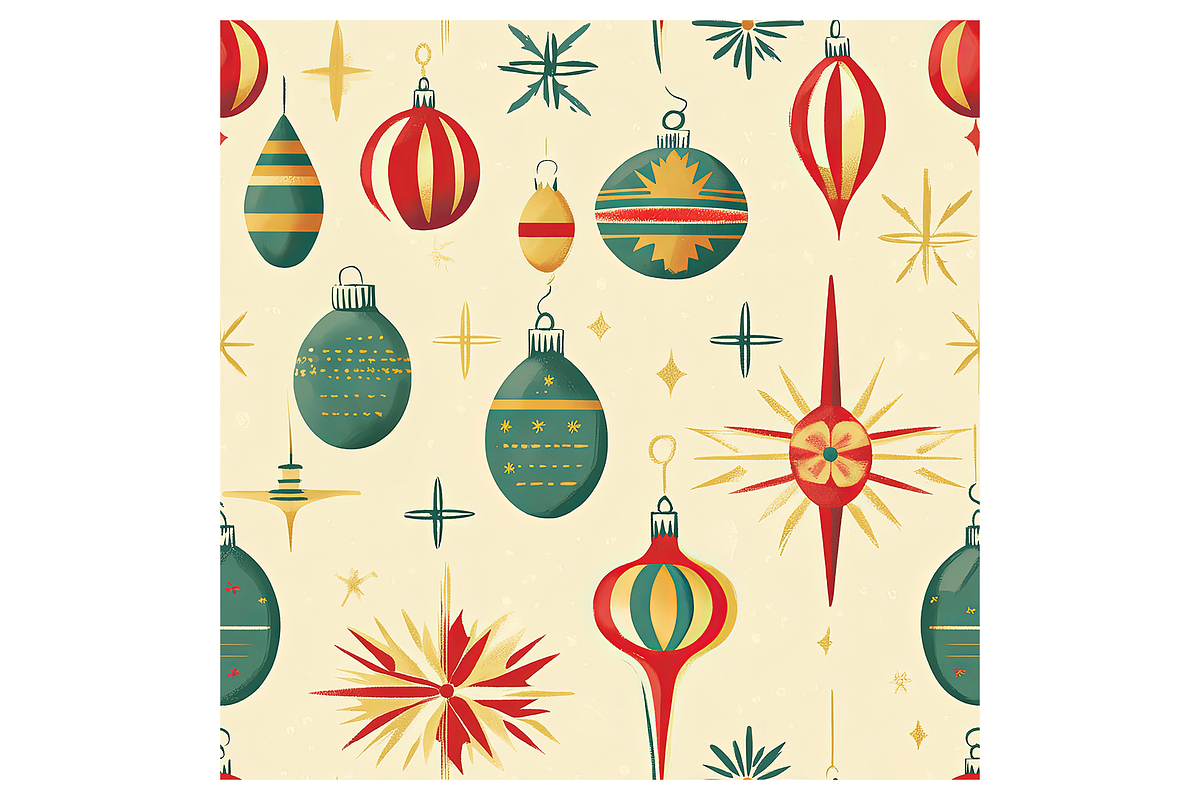 Vintage Holiday 2 Digital Paper, a Pattern Graphic by Chromolume Studio (Photo 16 of 28)