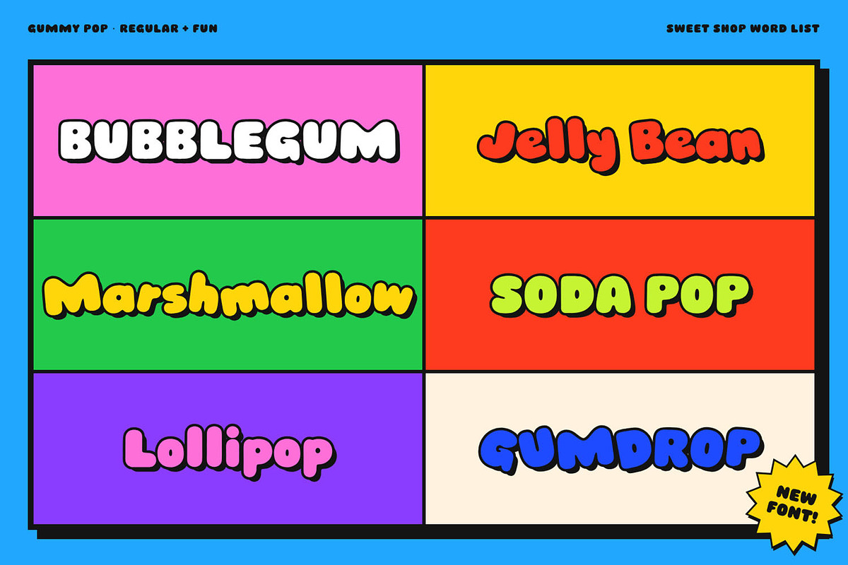 Gummy Pop Font, a Sans Serif Font by Handmadefont (Photo 6 of 15)