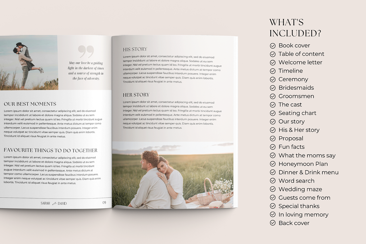 Wedding Day Magazine Template, a Magazine Template by ShopRShop (Photo 3 of 9)