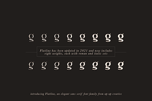 Flatline Sans Complete - 16 Fonts