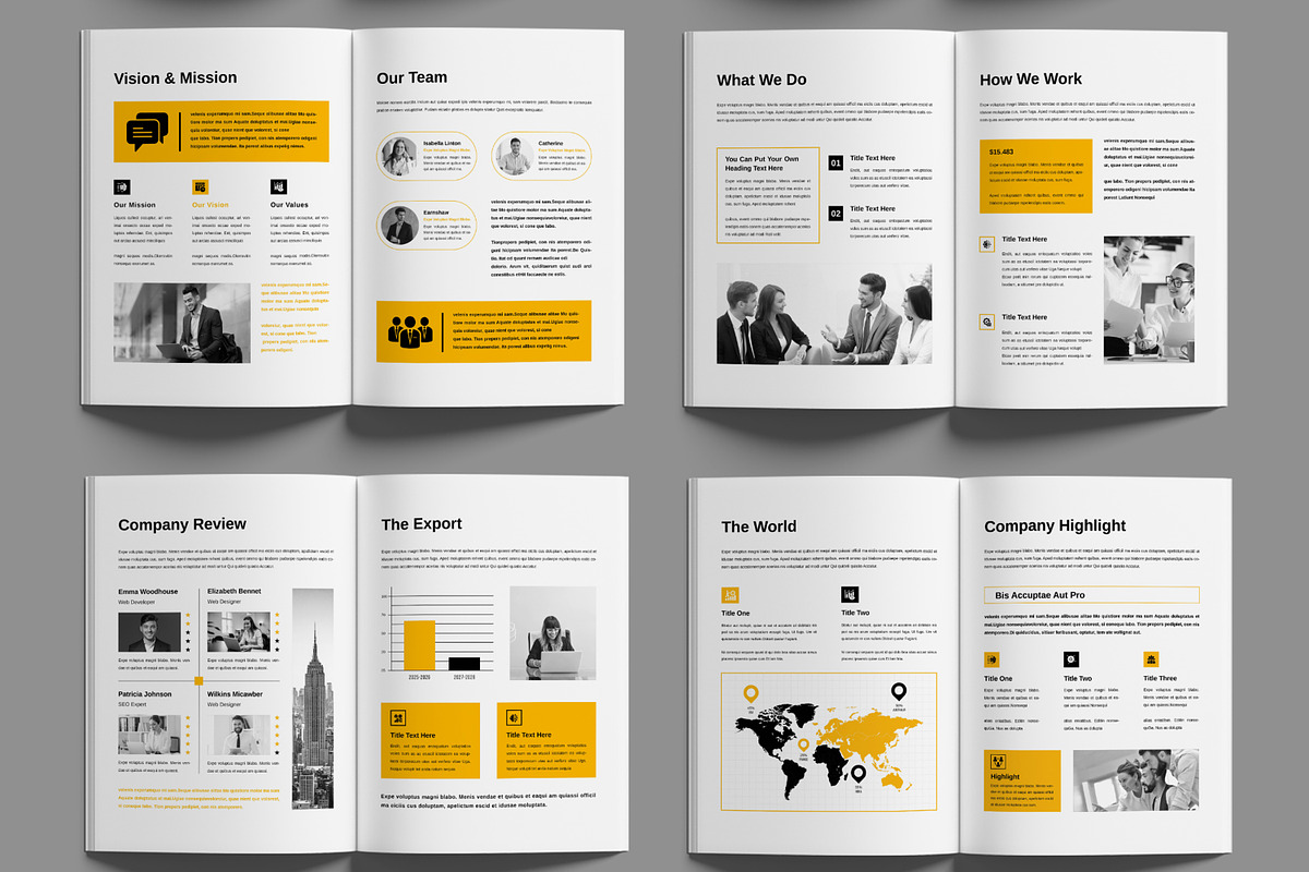 Annual Report Layout, a Brochure Template by MightyDesign (Photo 3 of 6)