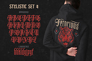 Wellfoge Blackletter Rough Font, a Blackletter Font by alit design (Thumbnail 10 of 20)