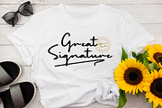 Trilogi Materialism Signature Font, a Script Font by Allouse Studio (Thumbnail 4 of 10)