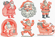 Christmas Santa Claus Clipart, an Illustration by Canvas Craft (Thumbnail 2 of 8)
