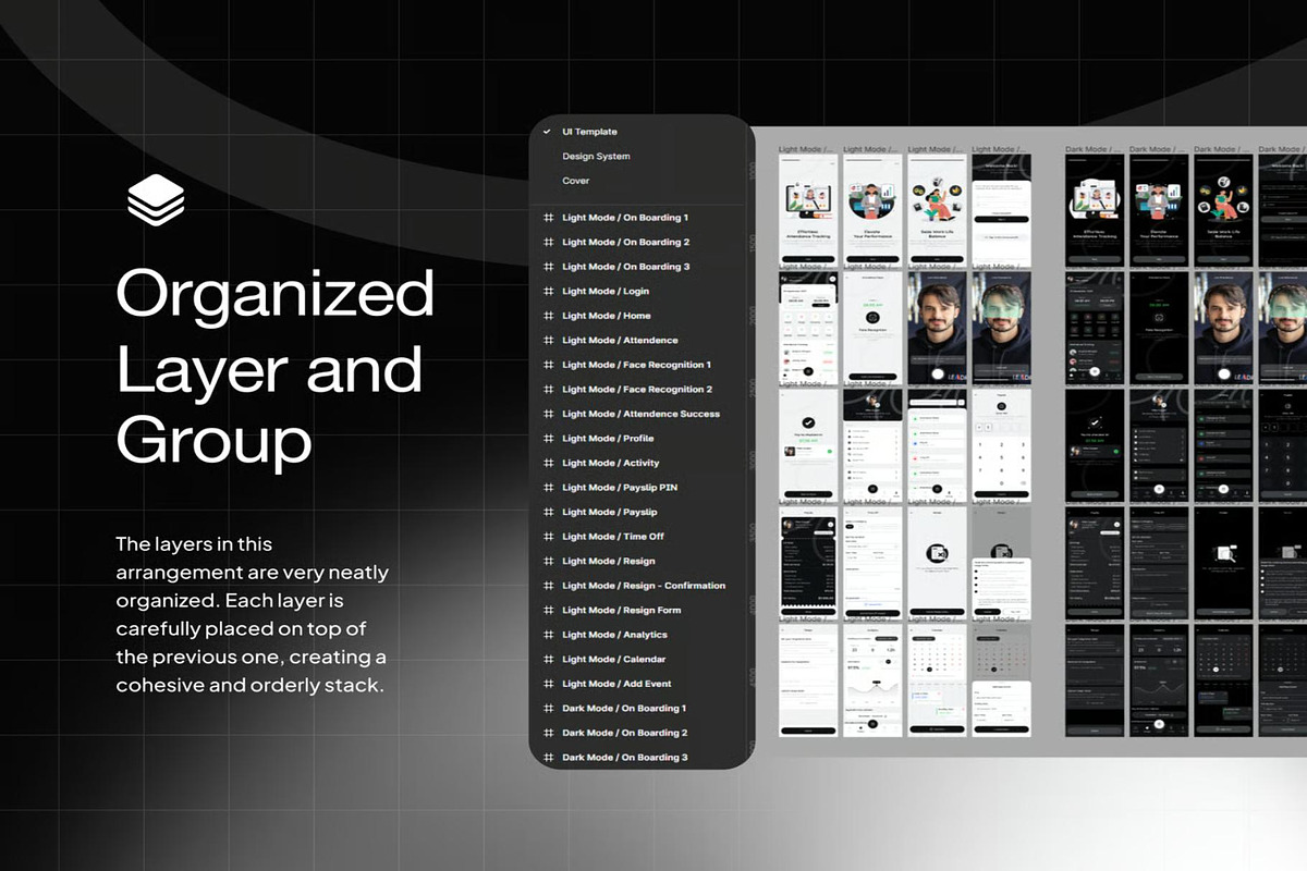Hia - HR Management App UI KIT, an UI Kit Template by Lumina_ui_ux202 (Photo 3 of 5)