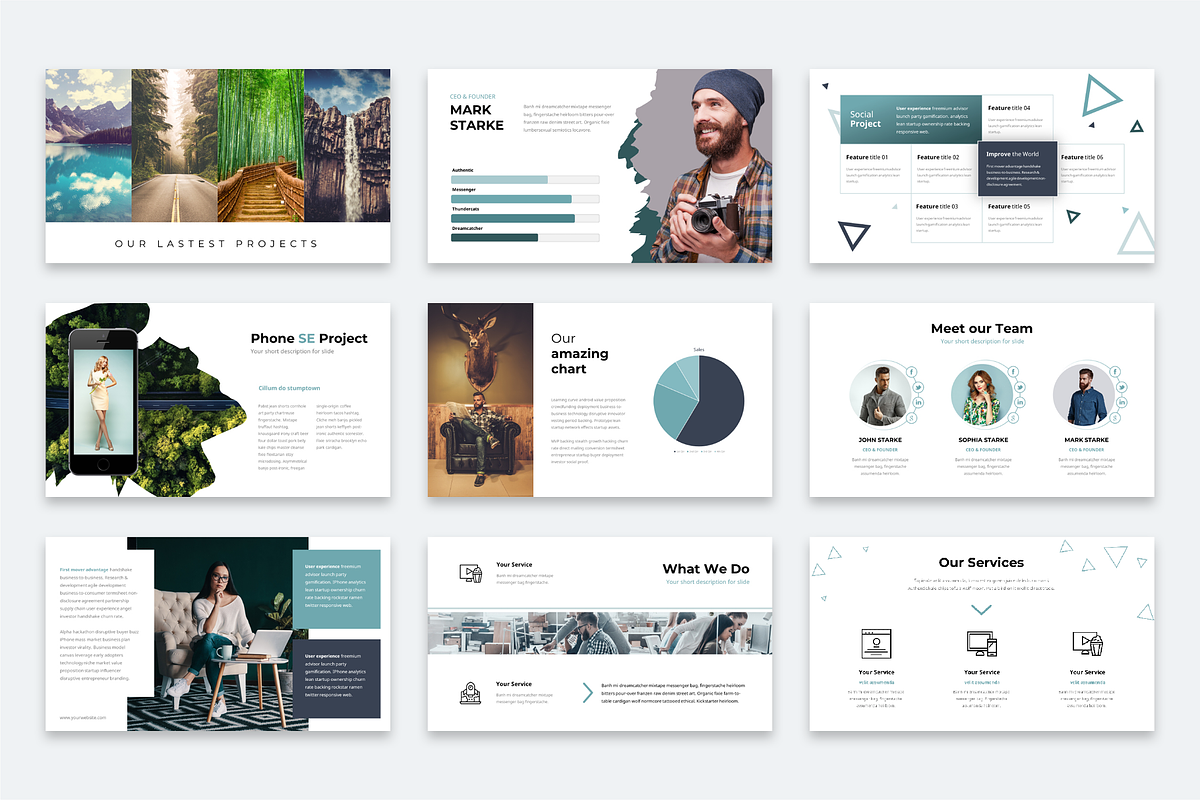Portal Modern Template Bundle, a Presentation Template by Reshapely (Photo 14 of 36)