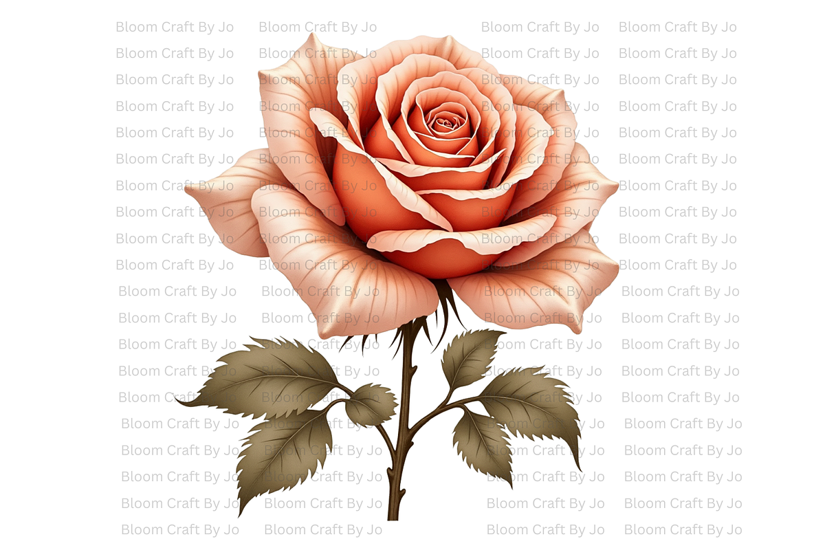 Terracotta Rose, a Decorative Illustration by Bloom Craft Creations (Photo 7 of 10)