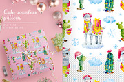 Snow Llama. 11 items & 1 pattern, an Animal Illustration by Art by Lady Natali (Thumbnail 3 of 3)