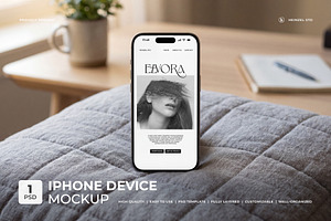 Elvora - iPhone Device Mockup