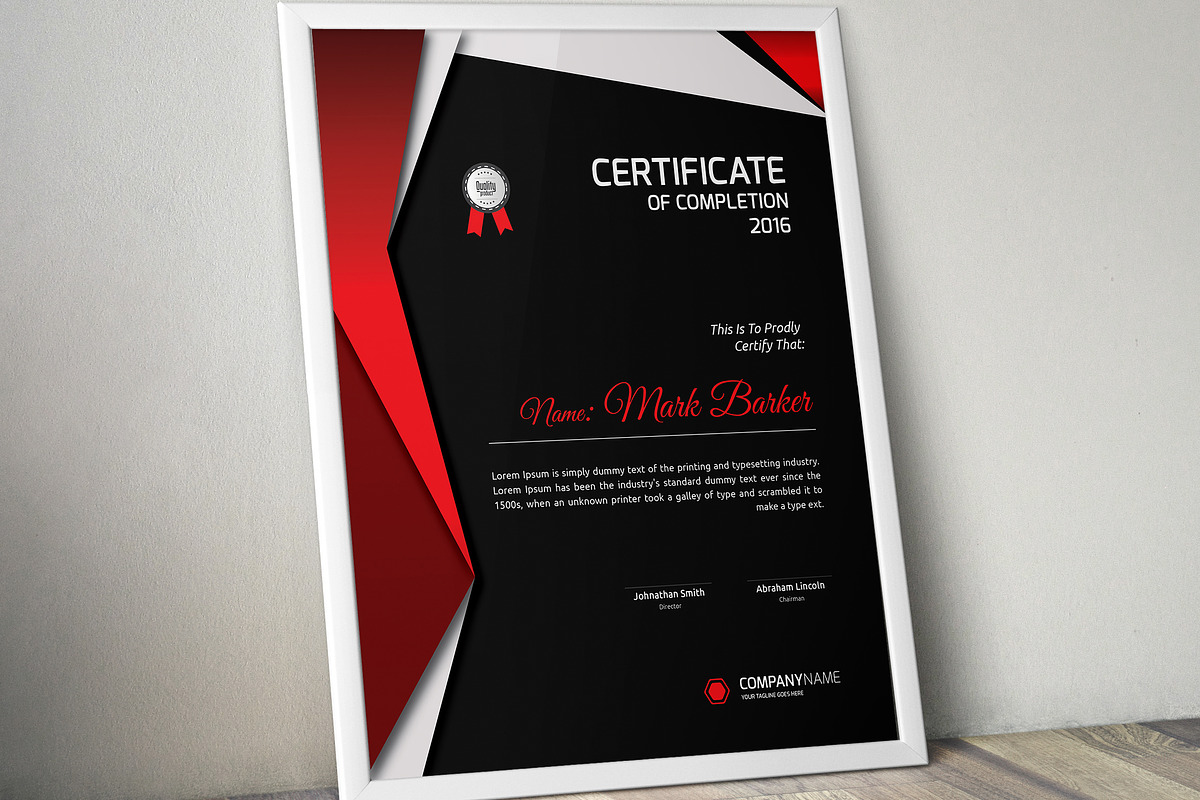 Certificate, a Stationery Template by Curve Design (Photo 1 of 3)