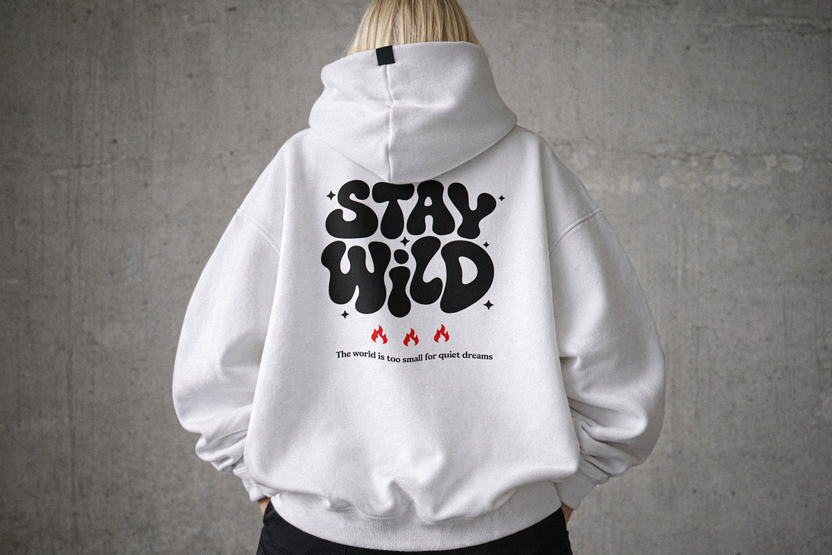 White Oversized Hoodie Mockup, a Hoody Mockup by Designer Dude (Photo 1 of 2)