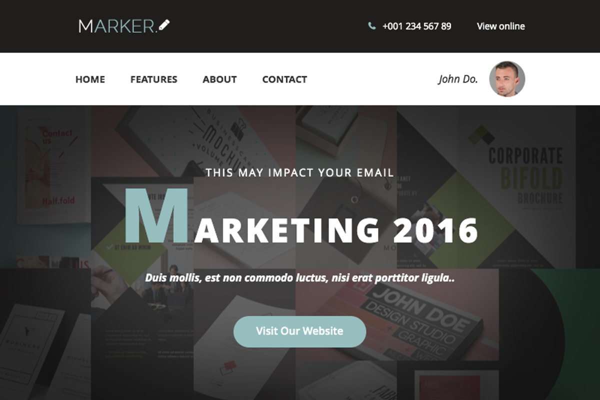 Marker + Online Template Builder, an Email Template by DynamicXX (Photo 2 of 2)