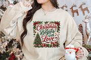 Christmas Begins With Love PNG, a Seasonal Illustration by DreamPrint404 (Thumbnail 2 of 6)