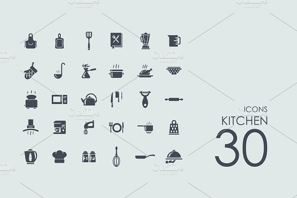 30 Kitchen Icons