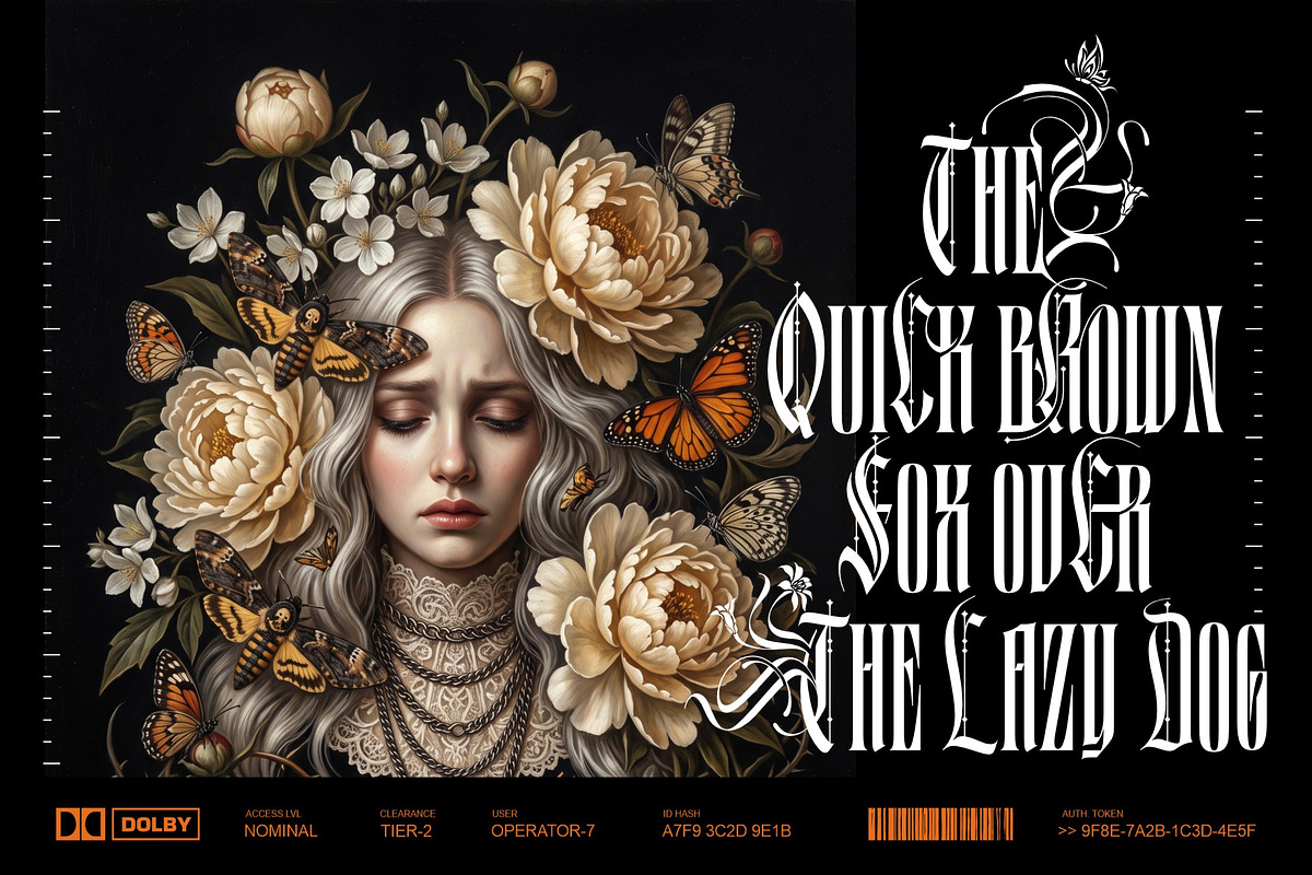 Black Letterfly Typeface, a Blackletter Font by alit design (Photo 10 of 20)