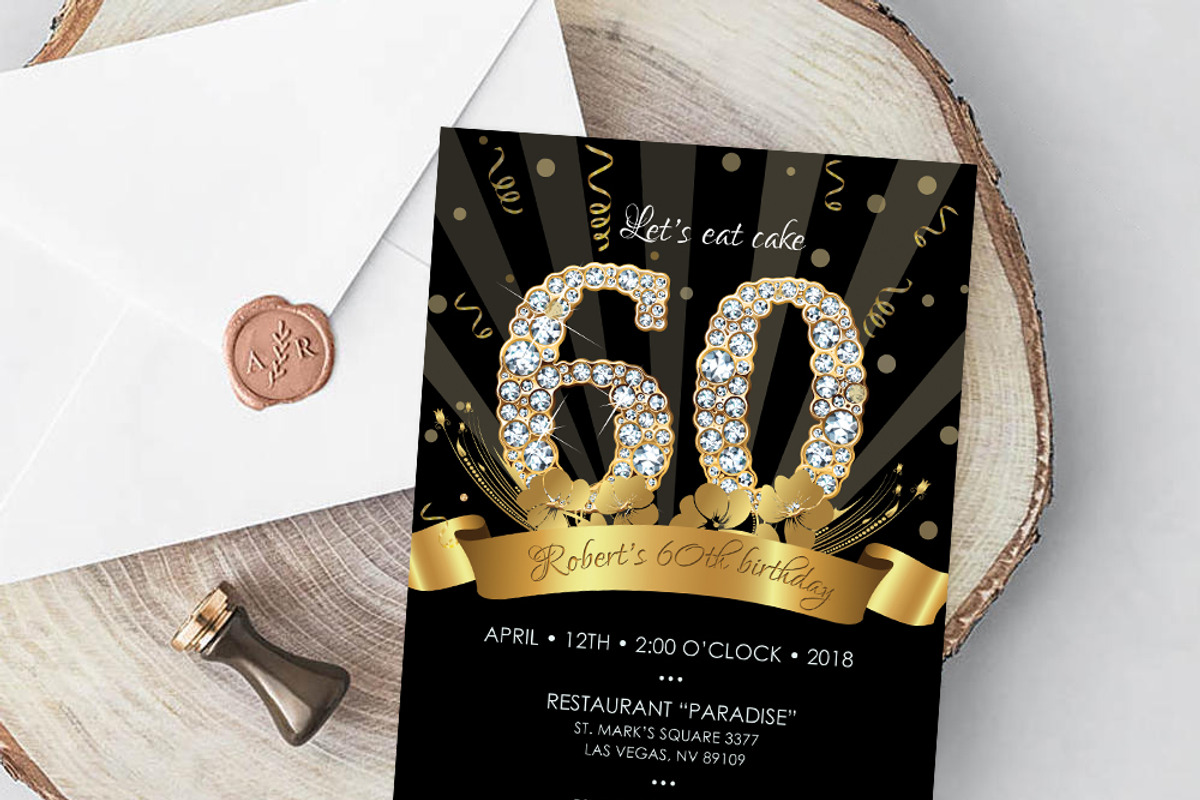 50th Birthday Invitation for Men, a Stationery Template by DreamsClipArt (Photo 2 of 3)