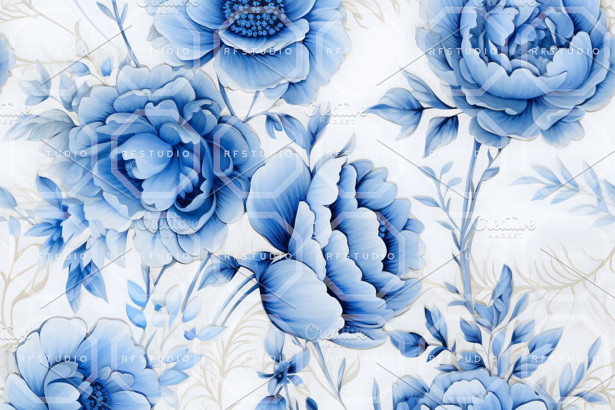 ROCAILLE CHINOISERIE. Seamlesss Pack, a Texture Illustration by RefinedFantasyStudio (Photo 6 of 9)