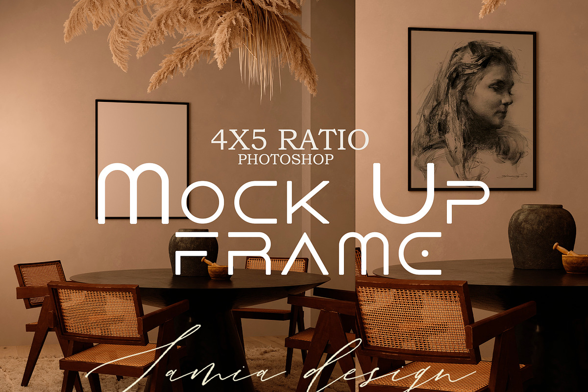 Minimalist Boho Mock Up 4x5, a Household Mockup by LAMIA DESIGN (Photo 1 of 6)