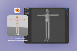 Miss Natasha 3D Character