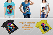Punky girl cliparts, an Object Graphic by DreamerStarCo (Thumbnail 4 of 5)
