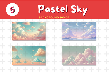 Pastel Sky Backgrounds – Dreamy, Sof