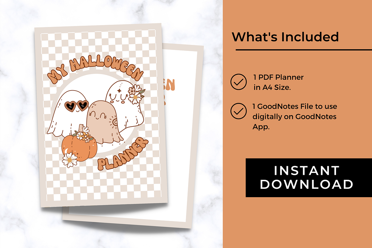 2023 Retro Halloween Planner, a Templates & Theme by Jennifer Magri Templates (Photo 6 of 9)