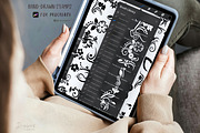 Stencil Procreate Stamp Brush 024, a Brushes & More by Drawberx (Thumbnail 6 of 8)