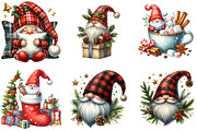Cozy Christmas Gnomes Clipart P1, an Illustration by DreamArtGraphic (Thumbnail 4 of 5)