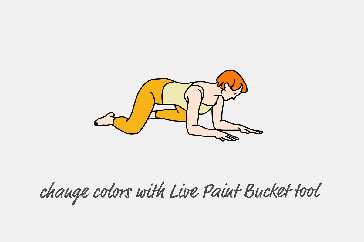 40 Yin Yoga Poses, an Illustration by pkahraman (Photo 2 of 3)