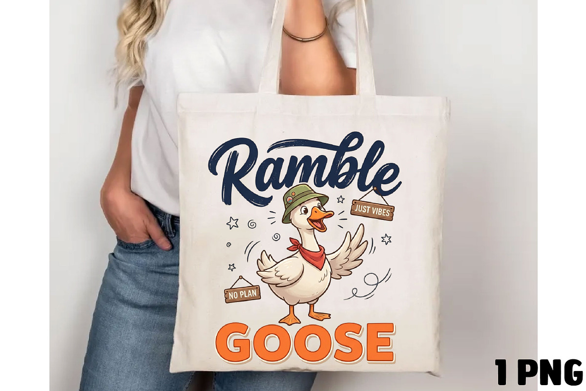 Ramble Goose Funny Goose PNG, a Seasonal Illustration by DreamCafeArt (Photo 4 of 4)