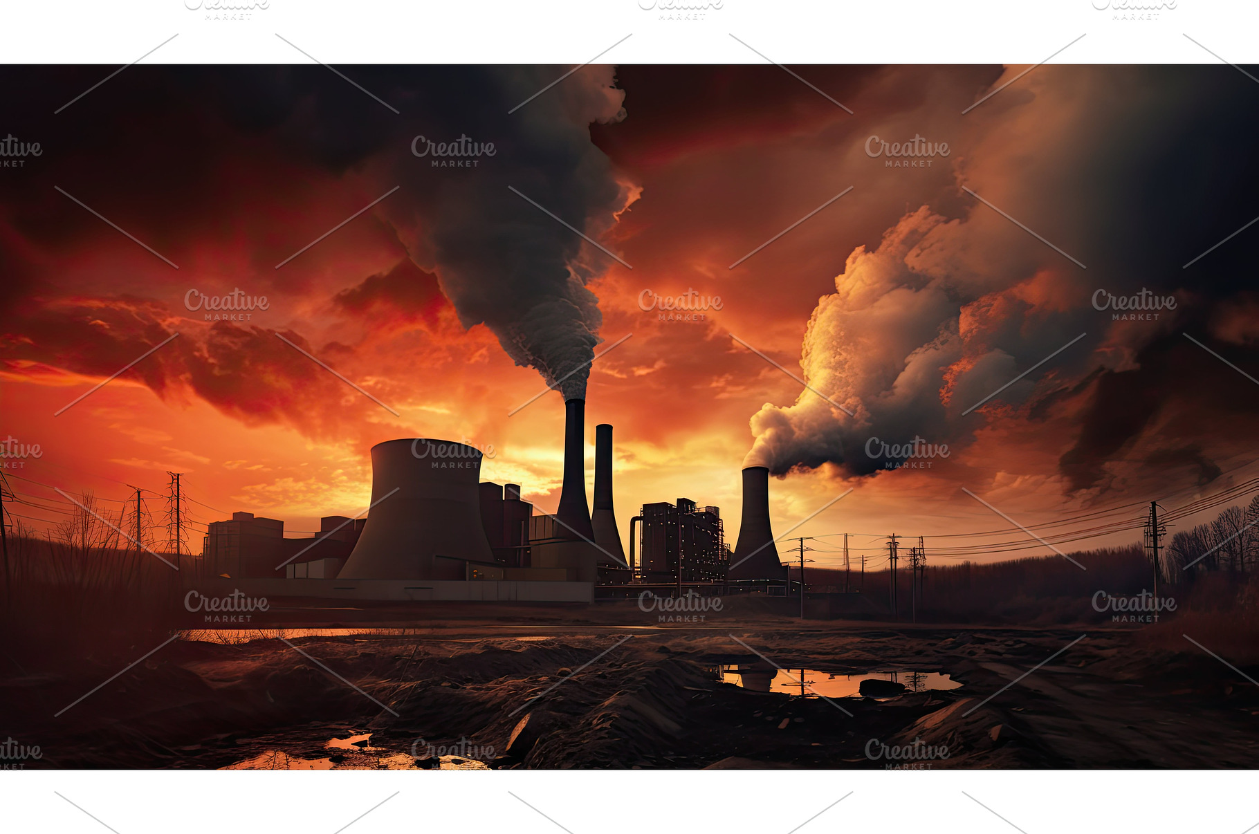 pollution rock Cement Factory ai, an Industrial Photo by pikepicture