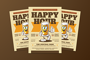 Happy Hour Flyer, a Flyer Template by MMPixelCraft (Thumbnail 3 of 5)