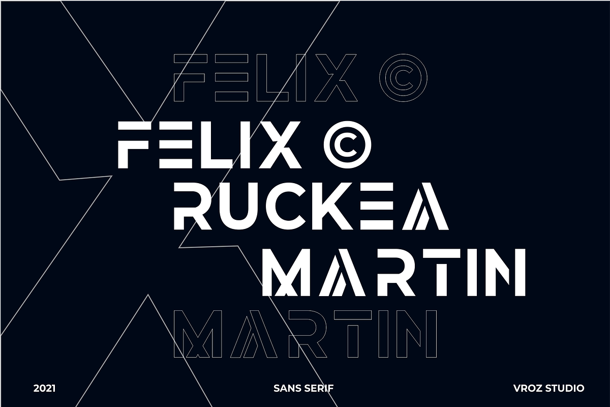 REBECA Logo Font | Logo & Branding, a Sans Serif Font by Vroz Studio (Photo 4 of 8)