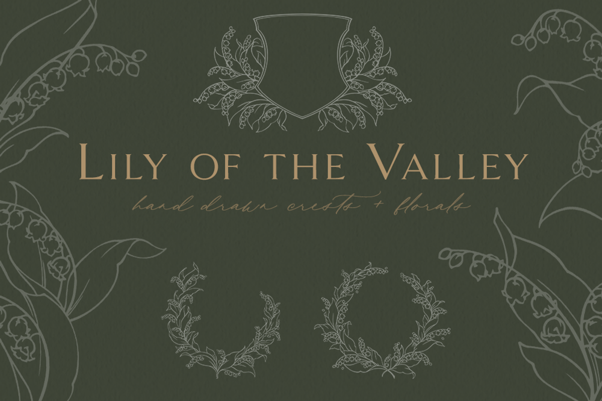 Lily of the Valley Logo Illustration, a Graphic by Blushed Design by Katrina (Photo 1 of 9)